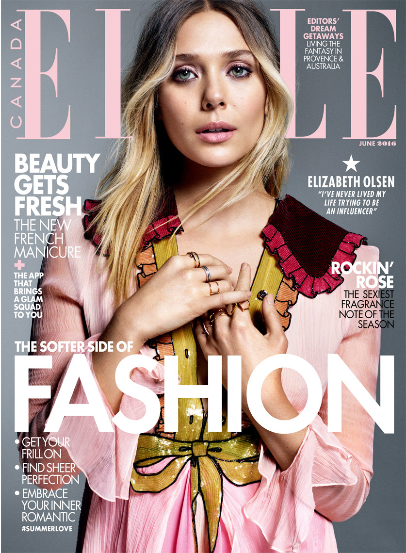 Celebrity Photographer Michael Schwartz: Elizabeth Olsen for Elle magazine cover