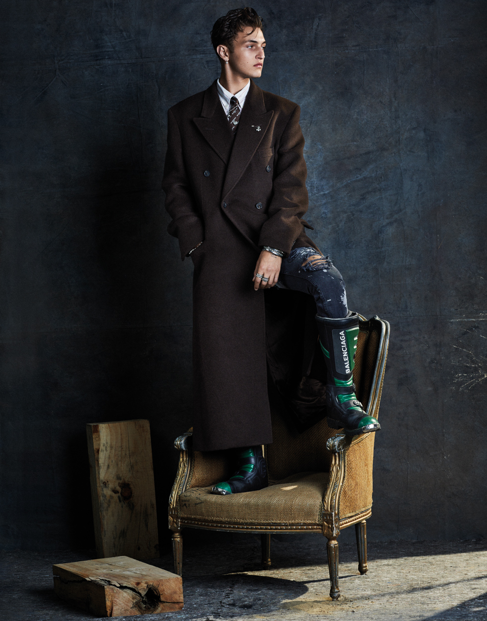 Fashion Photographer Michael Schwartz: Anwar Hadid for Vogue Man Arabia magazine