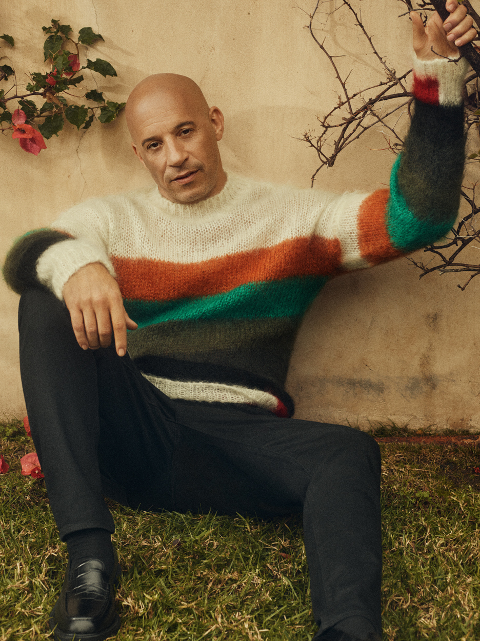 Celebrity Photographer Michael Schwartz: Vin Diesel for Icon Magazine in Moncler