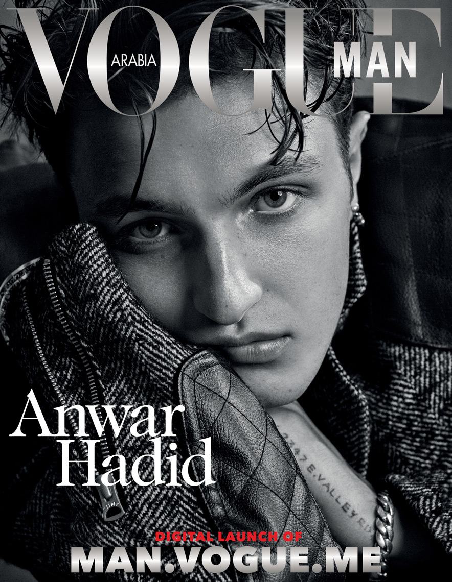 Celebrity Photographer Michael Schwartz: Anwar Hadid for Vogue Man Arabia magazine cover
