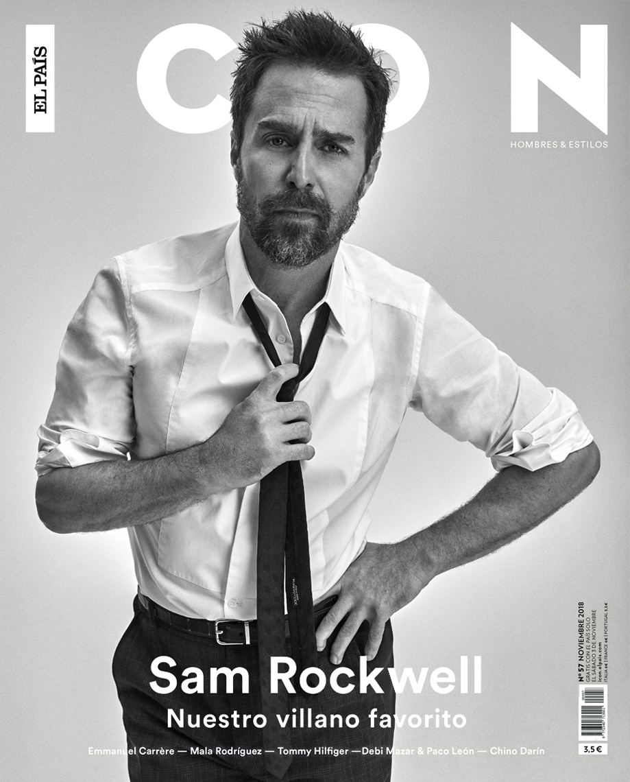 Celebrity Photographer Michael Schwartz: Sam Rockwell for Icon Magazine cover