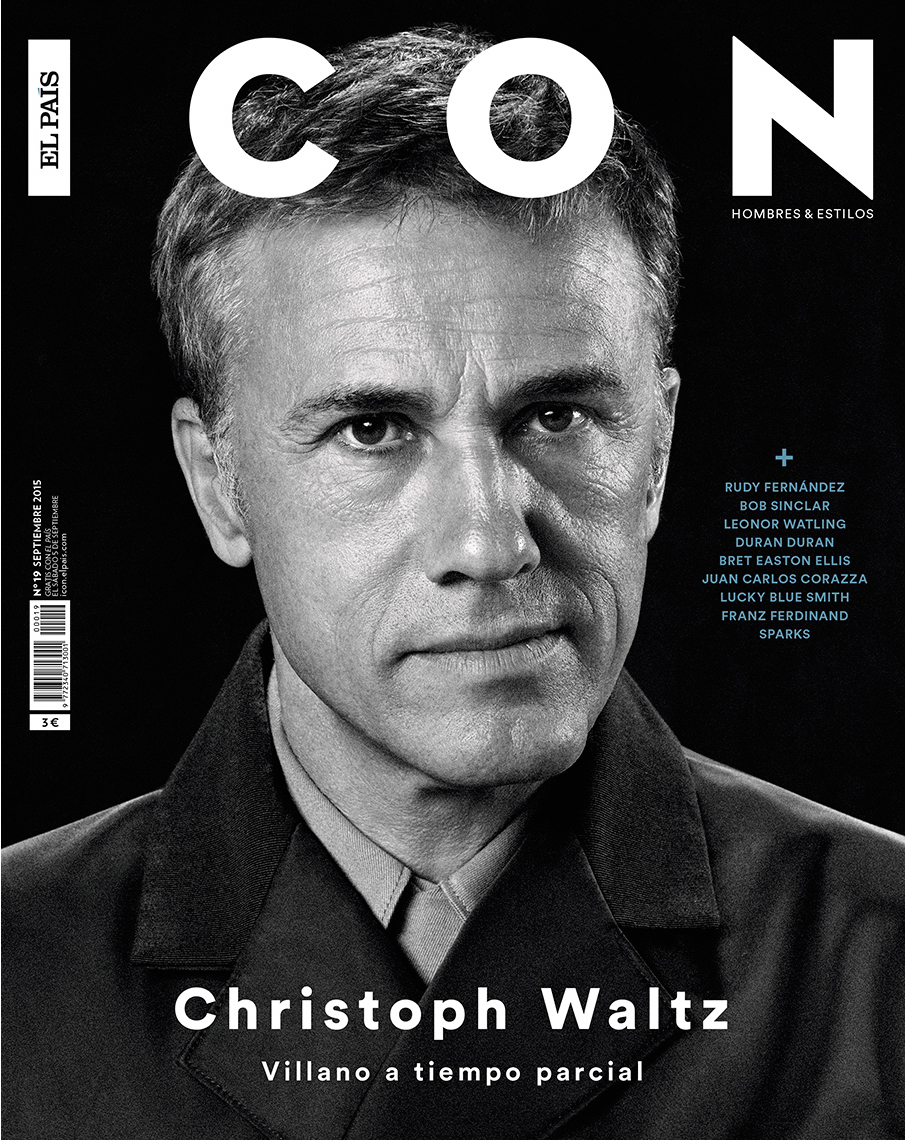 Celebrity Photographer Michael Schwartz: Christophe Waltz for Icon magazine cover